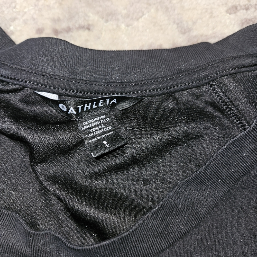 Athleta Seasoft Crewneck Small Black - Picture 3 of 4